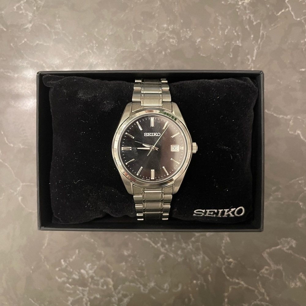 Seiko Watch for Men - Stainless Steel Quartz